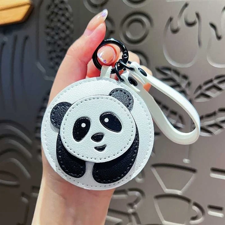 Leather Cute Animal Keychain